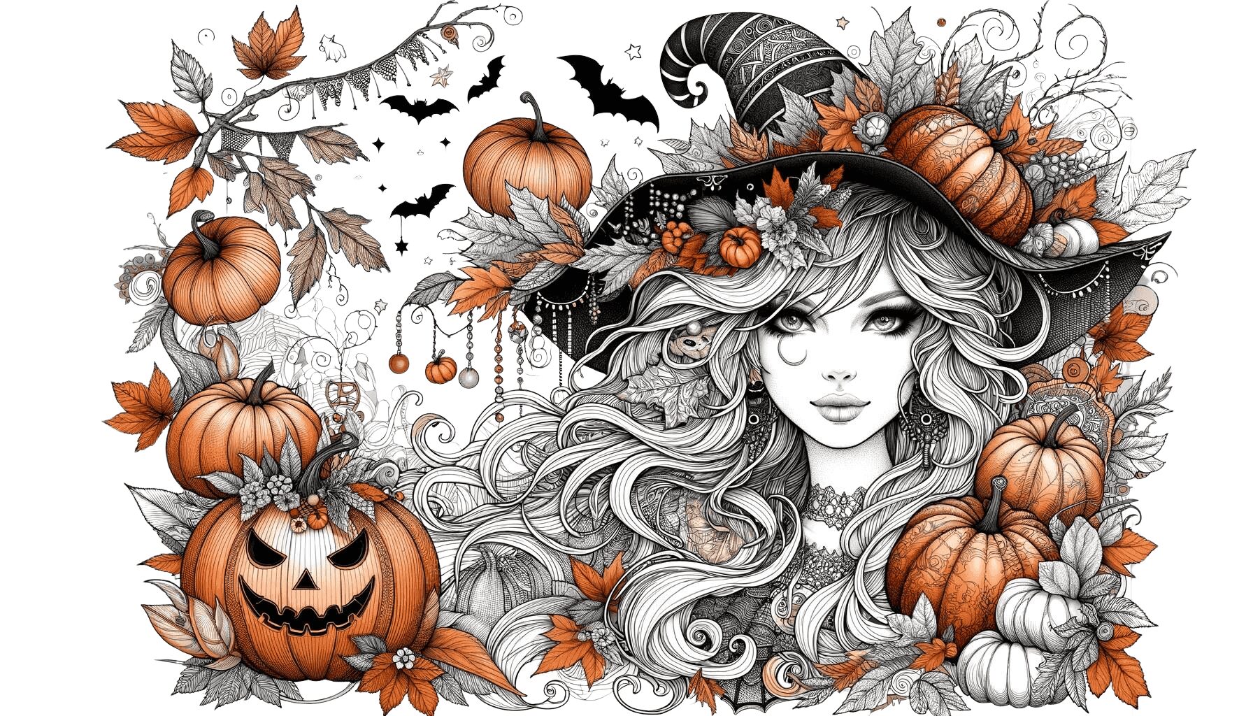 Coloriage Adulte Halloween