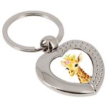 Porte-Clés Cœur Girafe Coquette
