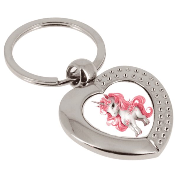 Porte-Clés Cœur licorne