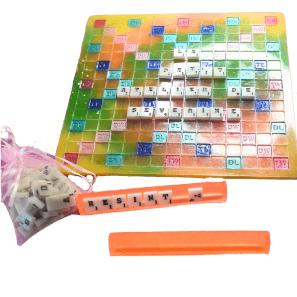 Scrabble en Résine Époxy