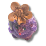 Hérisson fleur en Résine Époxy