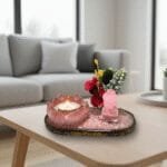 Plateau Déco Zen avec Bouddha et Succulente en Résine Époxy 2