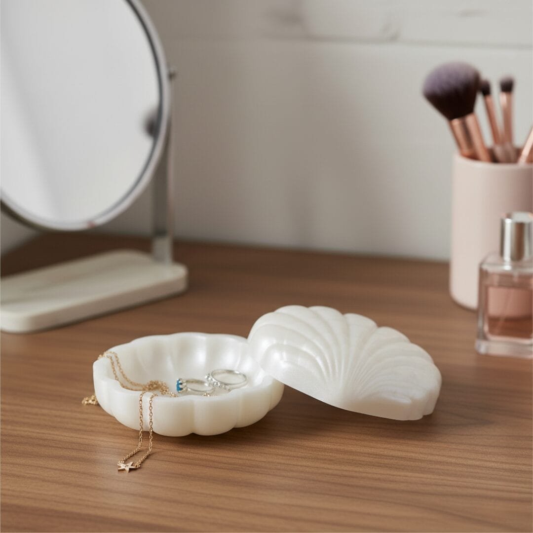 Boîte Coquillage en Résine Époxy