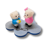 Couple d'Ours en Résine